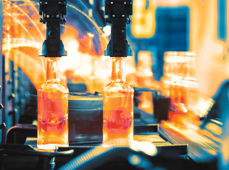 Huiles pour machines à verre Fabrication de bouteilles en verre